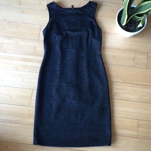 New Banana Republic Mesh Bodycon Dress Navy Black